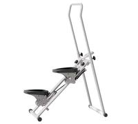 Monte-escalier pliable avec écran LCD et guidon, hauteur réglable pour entraînement cardio à la maison ou au bureau