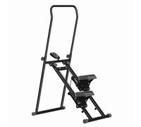 Monte-escalier pliable - Machine d'escalade verticale avec écran LCD, guidon réglable pour entraînement efficace à la maison, design compact pour les petits espaces