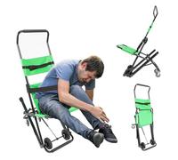 Monte-escalier portable, chaise d'escalier pour personnes âgées, avec ceintures de sécurité, chaise roulante de voyage réglable, transport manuel, chaise d'escalier pour adultes handicapés, personnes