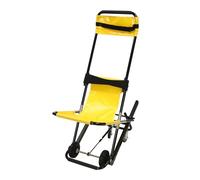 Monte-escalier portable mobile, chaise d'escalier pliable avec ceinture de sécurité et appuie-tête, pour fauteuil roulant, aide aux escaliers pour personnes âgées pour descendre les escaliers, jaune