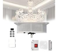 Monte-lustre électrique pour grands luminaires et treuil lustre électrique motorisé 5M/6M, pour installation éclairage intérieur, nettoyage lustres et entretien suspensions(130KG-6M)