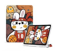 Montecarduo Étui pour Ipad 10E Génération 2022, Ipad 10,9 Pouces, Slim Smart Folio, Support À Rebond Magnétique, Étui en Cuir avec Coque Arrière Transparente pour Ipad 10, Slam Dunk