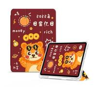 Montecarduo Étuis pour Ipad 11 Pouces 2020 2 2021 3 2022 4 Génération [Pro 11 2Ème 3Ème 4Ème] Couverture Imprimée pour Ipad, Veille/Réveil Automatique, Léopard