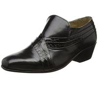 Montecatini Pablo Homme Talon Cubain Reptiles Chaussures en Cuir Noir, Noir/Blanc, 42 EU