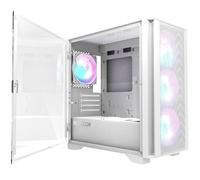 MONTECH Air 100 ARGB, Micro-ATX, Verre trempé, Blanc