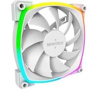Montech Ventilateur pour PC AX120 PWM ARGB 120 x 120 x 25 mm Blanc