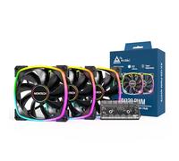Montech Ventilateurs de boîtier AX120 RGB 120 mm Lot de 3 Noir