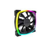Montech AX120 PWM Ventilateur 120mm Noir, 3-pin + 4-pin, 59 CFM, 27 dBA, pour UC et Processeur, Modulation PWM, Tension 12V
