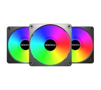 Montech GF120 V2 ARGB Boitier PC Module de ventilation 12 cm Noir 3 pièces