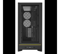 Montech HS01 Midi Tower Noir (HS01-(B)): Boîtier PC ATX/Micro ATX/Mini-ITX, 2x 3.5", 4x 2.5", USB 3.2 Gen 1/Gen 2, Vent. 120/140mm, 240x480x480mm