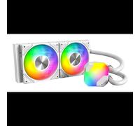 Montech HyperFlow ARGB 240 Refroidisseur liquide AIO pour processeur, 2 ventilateurs 120mm, radiateur 277mm, compatible sockets Intel et AMD, blanc