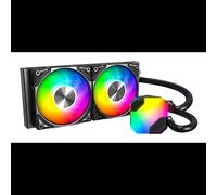 Montech HyperFlow ARGB 240 Refroidisseur liquide CPU All-in-One, Radiateur 277x120mm, 2x 120mm PWM 600-2200 RPM, 76.2 CFM, Socket Intel/AMD