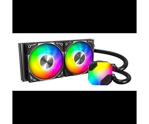 Montech HyperFlow ARGB 240 Refroidisseur liquide CPU All-in-One, Radiateur 277x120mm, 2x 120mm PWM 600-2200 RPM, 76.2 CFM, Socket Intel/AMD