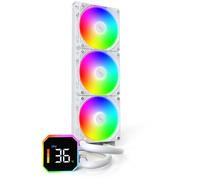 Montech HyperFlow Digital 360 Processeur Refroidisseur de liquide tout-en-un 12 cm Blanc