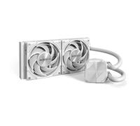 MONTECH HyperFlow Silent 240 White - Refroidisseur de processeur liquide AIO ultra silencieux, pompe 3100 tr/min, triple ventilateurs silencieux, radiateur haute efficacité pour une dissipation