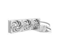 MONTECH HyperFlow Silent 360 White - Refroidisseur de processeur liquide AIO ultra silencieux, pompe 3100 tr/min, triple ventilateur, radiateur haute efficacité pour une dissipation de la chaleur
