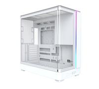 MONTECH King 45 ATX Boîtier PC avec Verre panoramique incurvé, Refroidissement par Flux d'air de cheminée, Design à Double Chambre, Support de radiateur de 360 mm, Construction compacte pour GPU