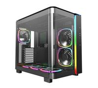 MONTECH King 95 Pro Boitier PC ATX incurvé Double Chambre 6 Ventilateurs | Verre trempé de 4 mm, panneaux à dégagement rapide, dégagement du GPU 420 mm, radiateur supérieur de 360 mm