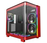 Montech King 95 Pro Midi-Tower, Tempered Glass, ARGB - Rot