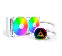 MONTECH Lightflow ARGB 240 White - Refroidisseur de processeur liquide AIO ultra silencieux, pompe 3100 tr/min, triple ventilateurs silencieux, radiateur haute efficacité pour une dissipation de la