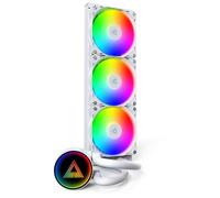 Montech LightFlow ARGB 360 Processeur Refroidisseur de liquide tout-en-un 12 cm Blanc