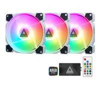 Lot de 3 Ventilateurs de boitier Montech Z3 Pro RGB - 12cm (Noir)