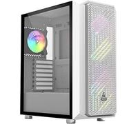 Montech Maille diamantée Unique/Flux d'air très élevé/Verre Coulissant/E-ATX/ATX/Micro-ATX/Mini-ITX/boîtier d'ordinateur de Jeu(Blanc) Montech Air X ARGB-Blanc
