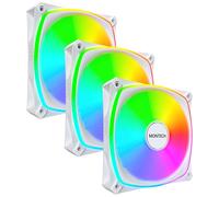 Montech RX120 PRO Boitier PC Ventilateur 12 cm Blanc 3 pièces