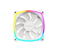 Montech RX120-PWM-WHITE Ventilateur 120mm PWM 720-1760 tr/min, 59 CFM, 27dB, RGB, 4-Pin, Roulement Palier Lisse, 12V, 120x120x25mm