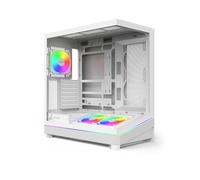 MONTECH Sky 3 ATX Boîtier PC avec Verre panoramique, Flux d'air réglable, Design personnalisé, Support de radiateur de 360 mm, 3 Ventilateurs PWM ARGB de 120 mm préinstallés, Conception compacte pour