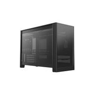 MONTECH Ten Boîtier PC Micro ATX 22,7 L, châssis modulaire en Maille à Haut débit d'air pour Construction d'air, Liquide ou SFF, Support de radiateur 360 mm, Ventilateur arrière, Noir (TENB)