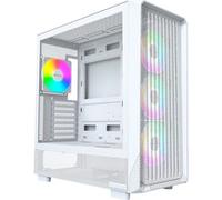 Montech X5 PC-Gehäuse, Midi-Tower, ATX, ARGB - weiß Boîtier, Boîtier PC, Boîtier gaming blanc