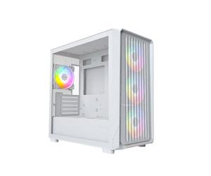Montech X5M PC-Geh?use, Midi-Tower, Micro-ATX, ARGB, Tempered Glass - wei?