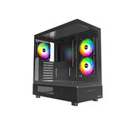 Montech XR Tower Noir - Boîtier PC ATX/micro ATX/Mini-ITX, 2x120mm latéraux, 1x120mm arrière, USB 3.2 Gen 1, USB Type-C, HDD 3.5", SSD 2.5", 230x435x450mm