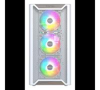 Montech XR Wood Blanc - Boîtier PC Midi Tower ATX/micro ATX/Mini-ITX, façade en bois de noyer, 3x120mm avant + 1x120mm arrière, USB 3.2 Gen 1/Gen 2 Type-A/Type-C