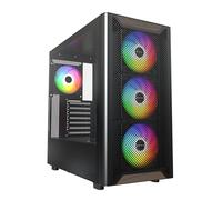 Montech Boîtier PC XR Wood – Midi-Tower ARGB Verre trempé Noir