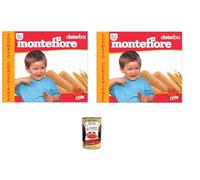 Montefiore Il Biscotto per Infanzia Le biscuit pour enfants Format pratique 2 x 1330 g + Italian Gourmet Polpa 400 g