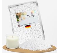 Montegoni Cire de Paraffine pour Bougies - Idéale pour Bougies Maison - 1KG/2KG de Pastilles de Cire de Qualité Supérieure (1, Kilogrammes)