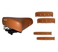 Montegrappa Selle à ressort avec poignées et leviers de frein pour vélo Graziella - Epoca - R - Olanda / Vintage Marron