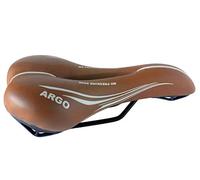 Montegrappa Selle originale avec trou anti-prostatique, idéale pour VTT en cuir synthétique modèle Argo 1370 (couleur miel)
