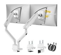 monTEK Bras Double Écran avec USB, Support Moniteur 17-35"