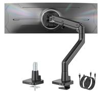 monTEK Bras Ecran PC17 à 57",Ports USB-A/C,VESA75/100,Charge Max27Kg
