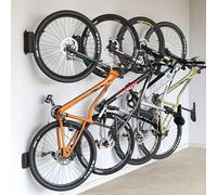 monTEK Lot de 4 Crochets Vélo Mural Pivotant, Charge Max 30Kg | Support de Cintre de Vélo Mural, Crochet Mural pour VTT, Vélo de Route,BMX, Support Vertical de Vélo,Rotation+65°à-85