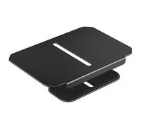monTEK Plaque de renfort réglable en acier pour moniteur, plaque de stabilisation de bureau avec coussinets en EVA pour bureaux fins, en verre ou fragiles, support anti-rayures pour bras de moniteur à