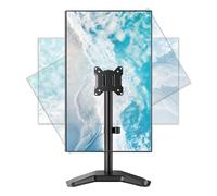 monTEK Support de moniteur stable, bras de moniteur autonome pour écran de 17 à 32" et capacité de 10 kg, support de bureau réglable en hauteur avec pivot et inclinaison, VESA 75 x 75/100 x 100 mm