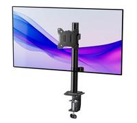 monTEK Support de moniteur stable et unique, hauteur réglable pour écrans de 17 à 32" et d'une capacité de 10 kg, bras à mouvement complet avec inclinaison, pivotant, rotation, base à pince/œillet