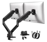 monTEK Support Ecran PC 2 Ecran avec Port USB pour 17-35", VESA 75/100mm