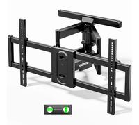monTEK Support mural entièrement mobile pour téléviseur de 43 à 95" jusqu'à 60 kg, orientable avec double bras articulés, VESA max. 800 x 400 mm