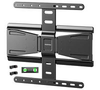 monTEK Support mural ultra fin de 0,77" pour téléviseur de 37 à 75 ", pivotant, inclinable, nivellement et support TV extensible avec double bras articulés, VESA max 400 x 400 mm, jusqu'à 50 kg