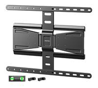 monTEK Support mural ultra fin de 0,77" pour téléviseur de 43 à 90 ", pivotant, inclinable, nivellement et support TV extensible avec double bras articulés, VESA max 600 x 400 mm, jusqu'à 50 kg